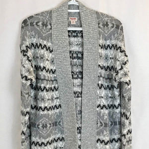 Women's Nordic Patterned Cardigan - Medium